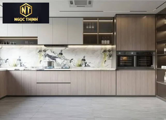 TỦ BẾP VÁN GỖ MDF GIÁ ĐẸP